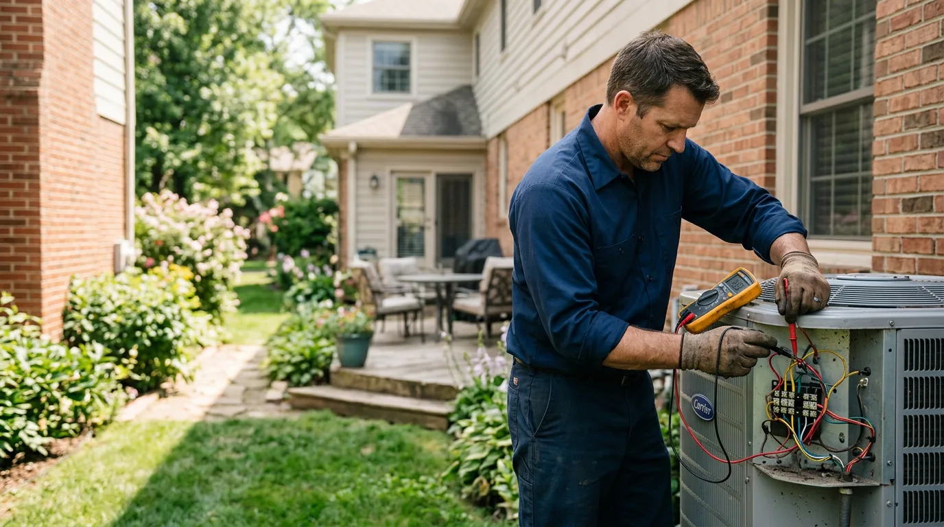 HVAC technician working near Kaycee, WY